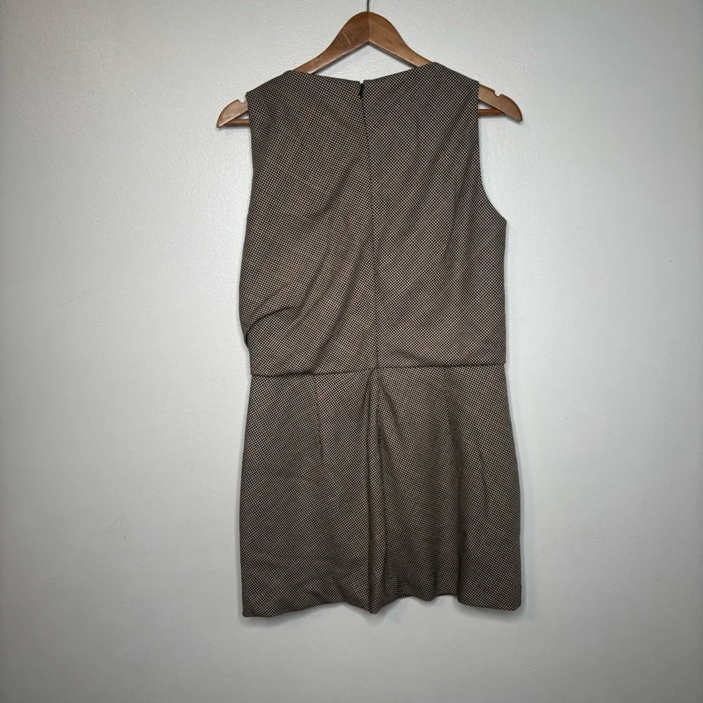 Rag & Bone Logan Dress Houndstooth Wool Sleeveless Mini Size 6
